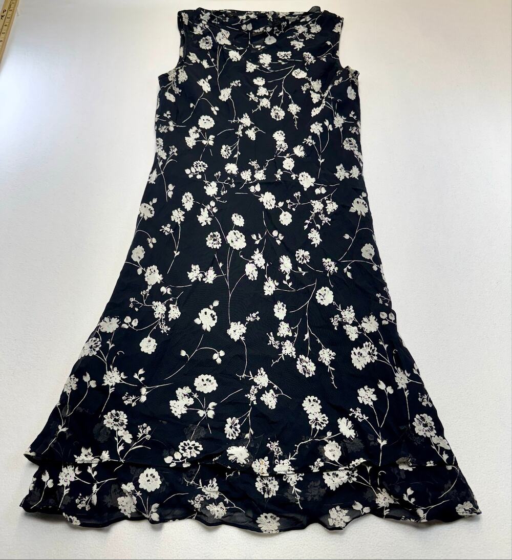Whimsigoth VTG 90s cowl neck dress romantic gothic romantic Y2K 0080a2